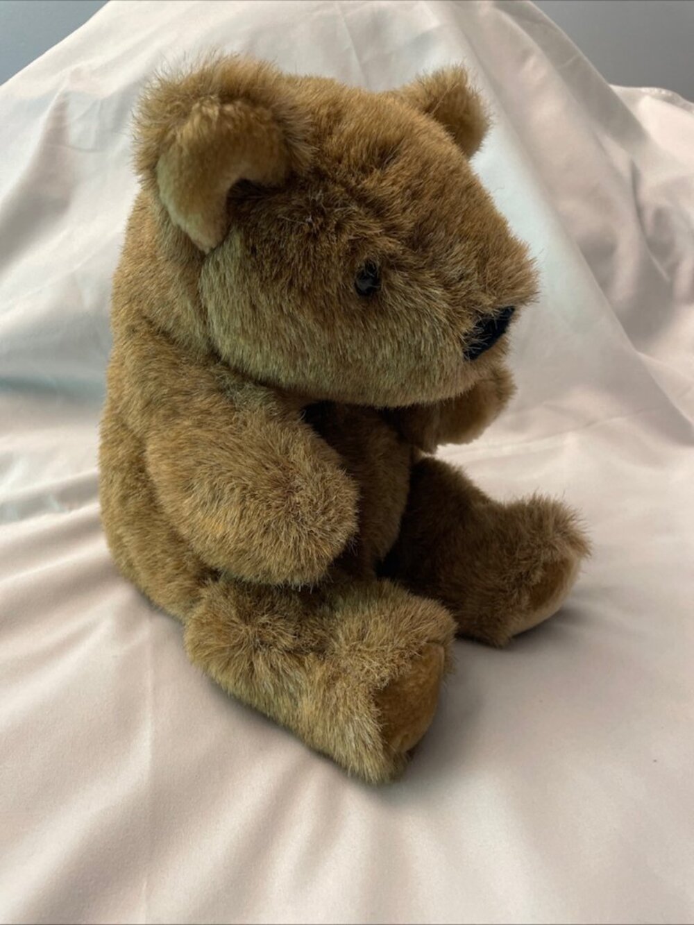 Gund Vintage 1982 Brown Gray Plush Teddy Bear 10" Small Stuffed Animal